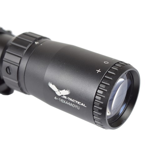 JS-TACTICAL OTTICA ILLUMINATA ZOOM 4X-16X LENTE 44mm NERA (JS-4-16X44AOYU)