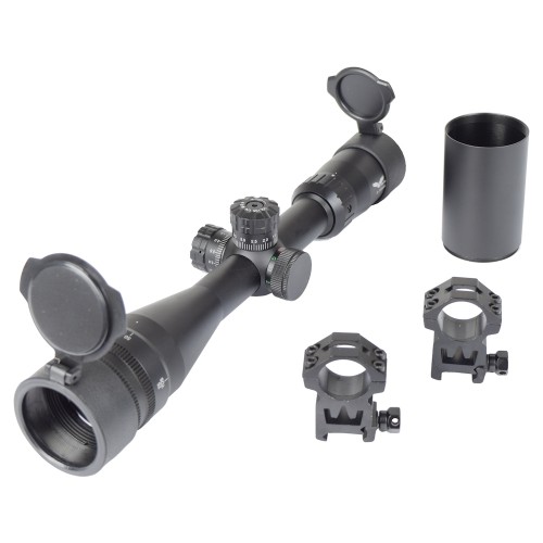 JS-TACTICAL OTTICA ILLUMINATA ZOOM 4X-16X LENTE 44mm NERA (JS-4-16X44AOYU)