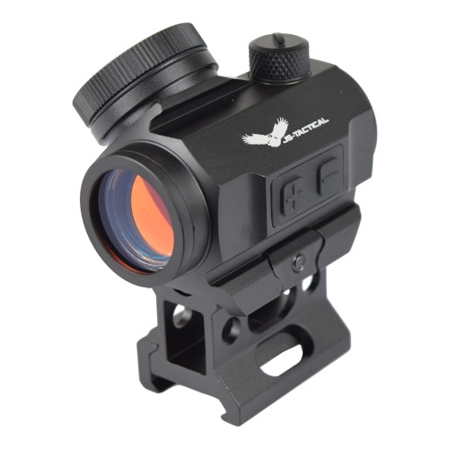 JS-TACTICAL RED DOT SIGHT WITH 1" RISER AND BUILT-IN BATTERY BLACK (JS-M1KC)