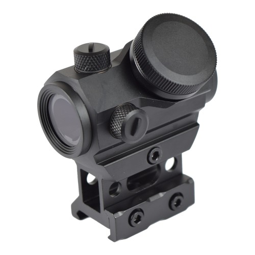 JS-TACTICAL RED DOT SIGHT WITH 1" RISER AND BUILT-IN BATTERY BLACK (JS-M1KC)