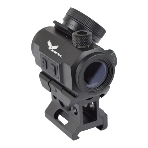 JS-TACTICAL RED DOT SIGHT WITH 1" RISER AND BUILT-IN BATTERY BLACK (JS-M1KC)