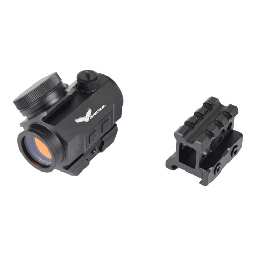 JS-TACTICAL RED DOT SIGHT WITH 1" RISER AND BUILT-IN BATTERY BLACK (JS-M1KC)