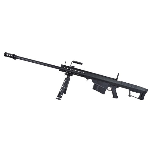 SNOW WOLF SNIPER BOLT ACTION RIFLE BARRET M107A1 FULL METAL BLACK (SW-024S)