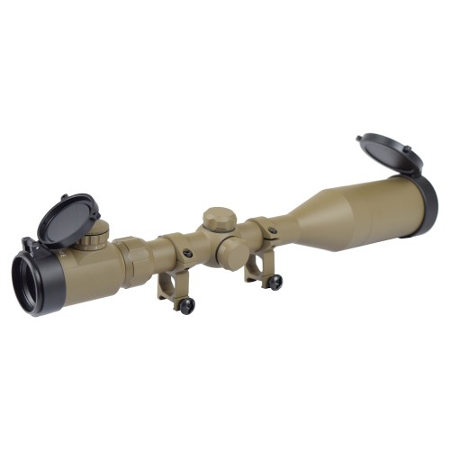 SNOW WOLF ILLUMINATED SCOPE 3x-9X ZOOM 50mm LENS TAN (SW-0220)