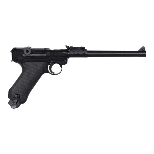 WE PISTOLA A GAS P08 NERA CANNA 8" (W-P08L)
