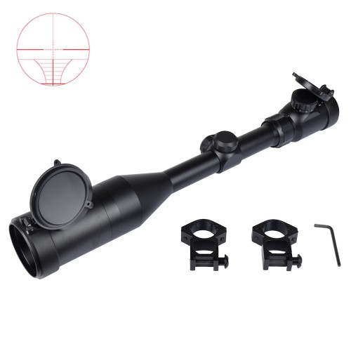 SNOW WOLF OTTICA ILLUMINATA ZOOM 3X-9X LENTE 50mm NERO (SW-0219)