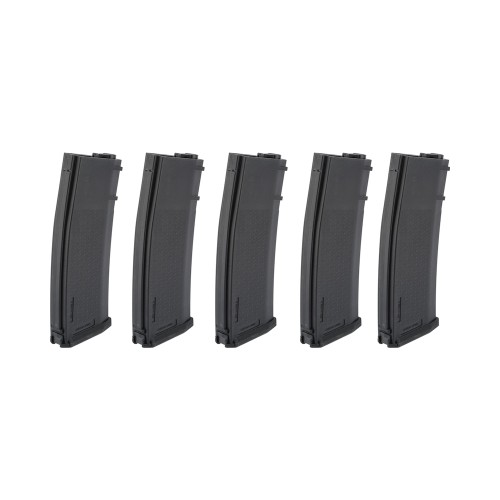 SPECNA ARMS 5x S-MAG HI-CAP MAGAZINES SET 380 ROUNDS FOR M4/M16 SERIES BLACK (SPE-05-025724)