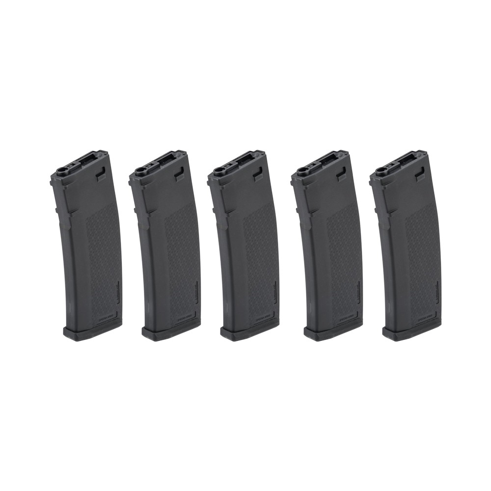 SPECNA ARMS SET 5x CARICATORI HI-CAP S-MAG 380 COLPI PER SERIE M4/M16 NERO (SPE-05-025724)