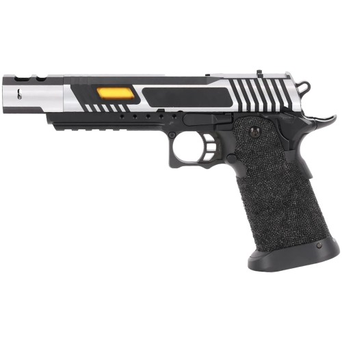 SPECNA ARMS GAS PISTOL SA-VGP20 VAPOR OPTICS READY BLACK AND SILVER (SPE-02-047905)
