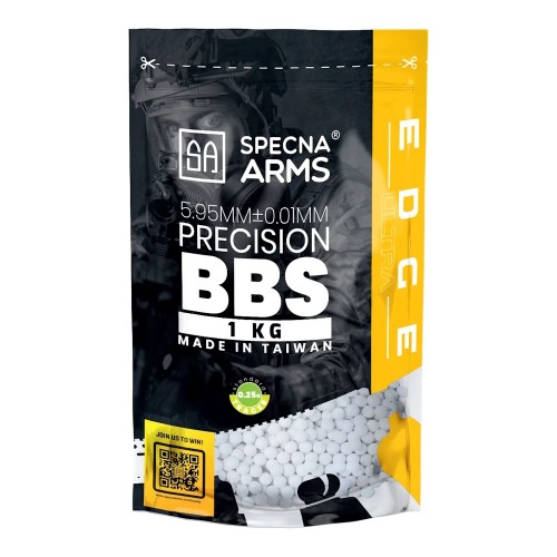 SPECNA ARMS TRACER EDGE ULTRA PRECISION BALL PELLETS 0.25G GREEN 1KG (SPE-16-039969)