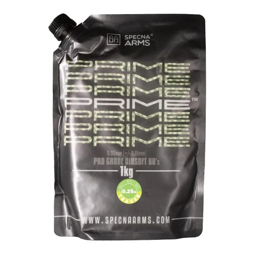 SPECNA ARMS PRIME PRECISION TRACER BIO BALL PELLETS 0.25G GREEN 1KG (SPE-16-044016)