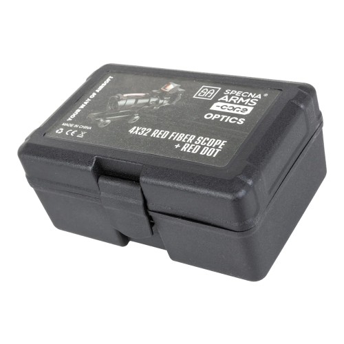 SPECNA ARMS OTTICA 4X32 ILLUMINATA CON FIBRA OTTICA E RED DOT SHARP NERO (SPE-10-043885)