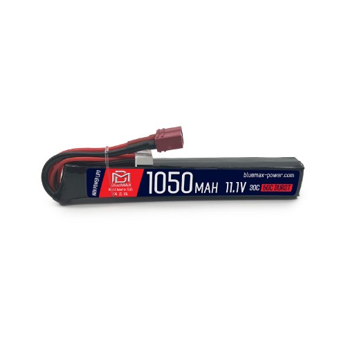 BLUEMAX POWER LI-PO BATTERY 11.1V X 1050MAH 30C COMPACT STICK DEANS (BM-11.1X1050D)