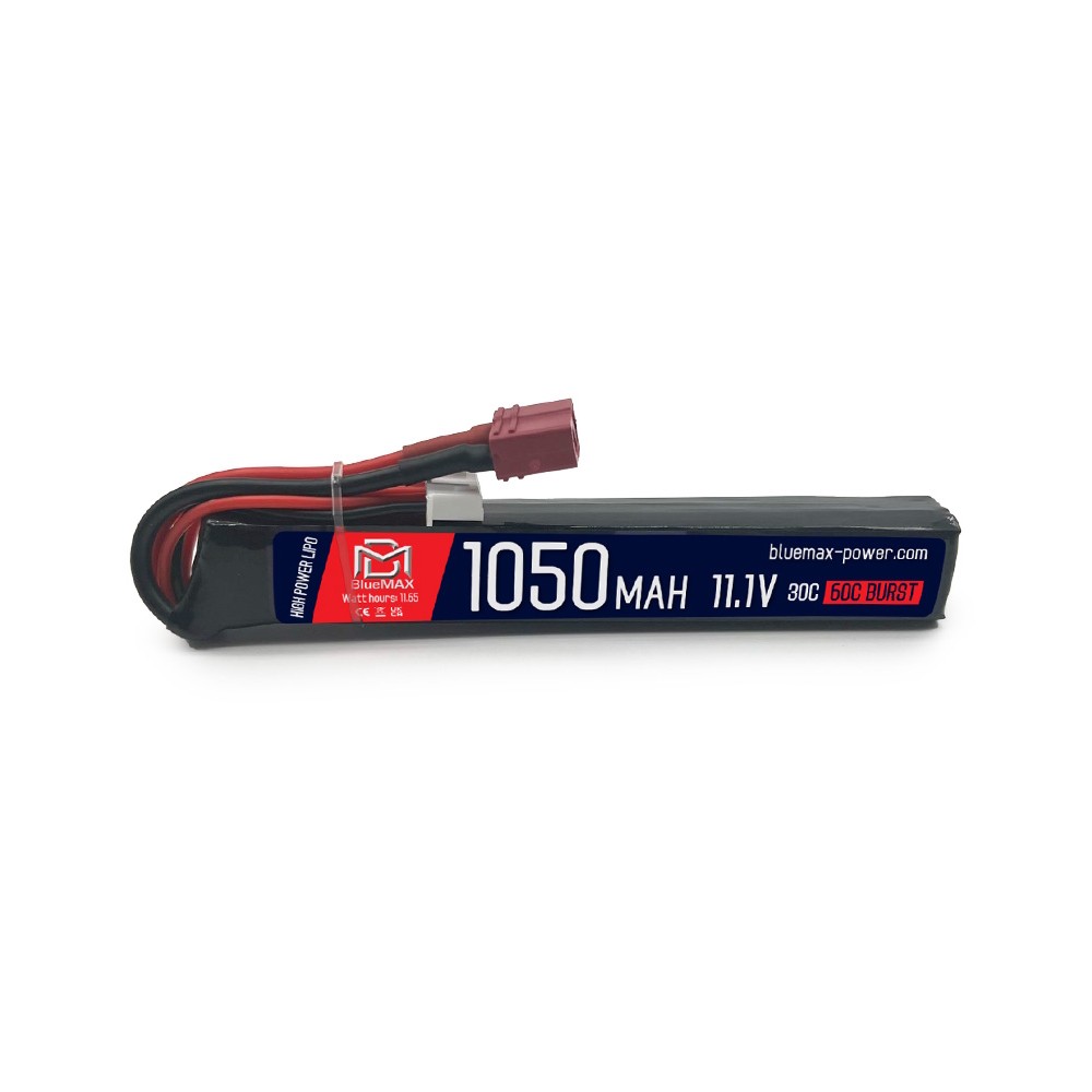 BLUEMAX POWER BATTERIA LI-PO 11.1V x 1050MAH 30C COMPACT STICK DEANS (BM-11.1X1050D)