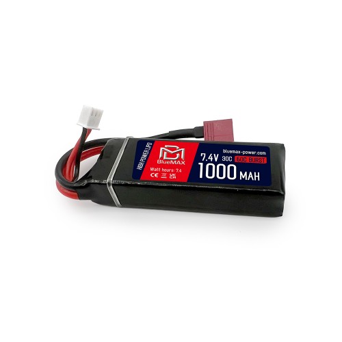 BLUEMAX POWER BATTERIA LI-PO 7.4V x 1000MAH 30C MINI BRICK DEANS (BM-7.4X1000MBD)