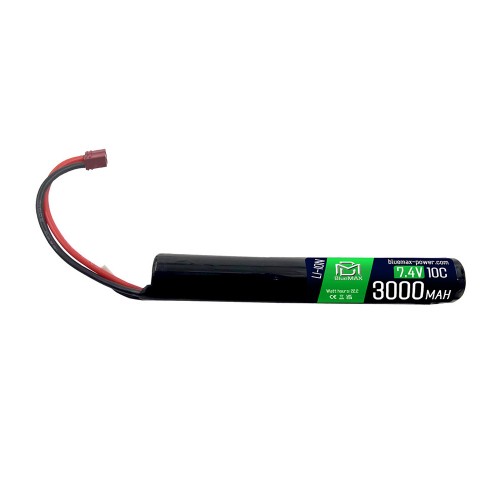 BLUEMAX POWER BATTERIA LI-ION 7.4V x 3000MAH 10C STICK DEANS (BM-ION7.4X3000D)