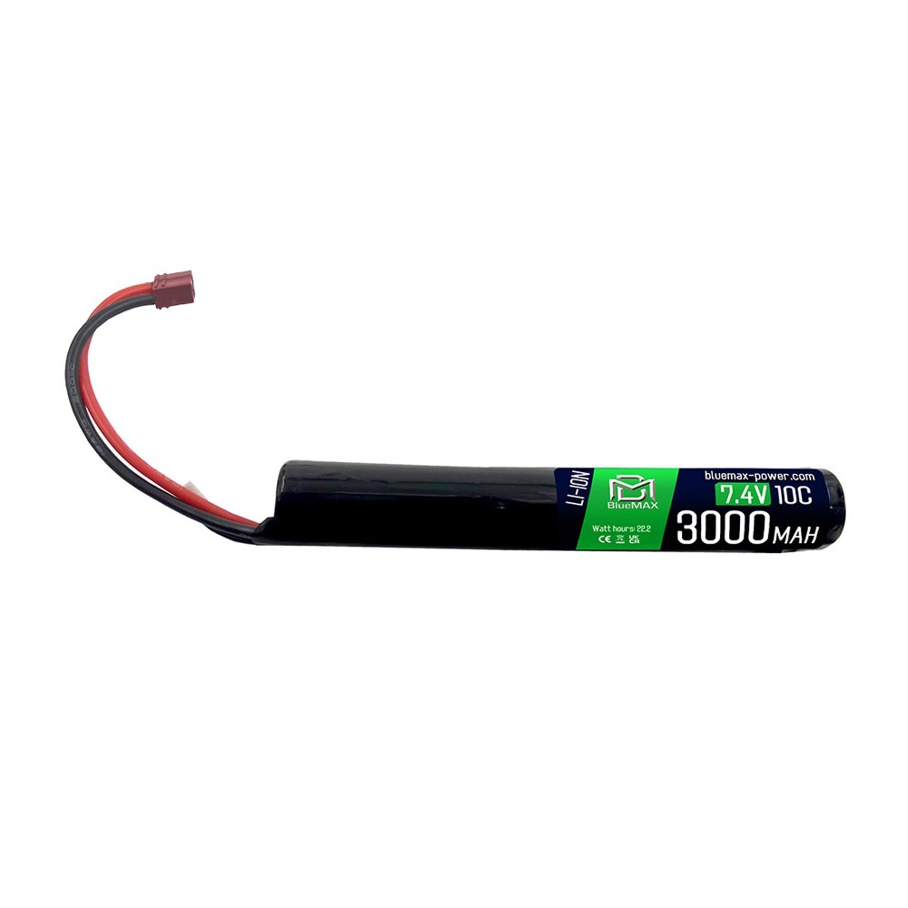 BLUEMAX POWER LI-ION BATTERY 7.4V X 3000MAH 10C STICK DEANS (BM-ION7.4X3000D)