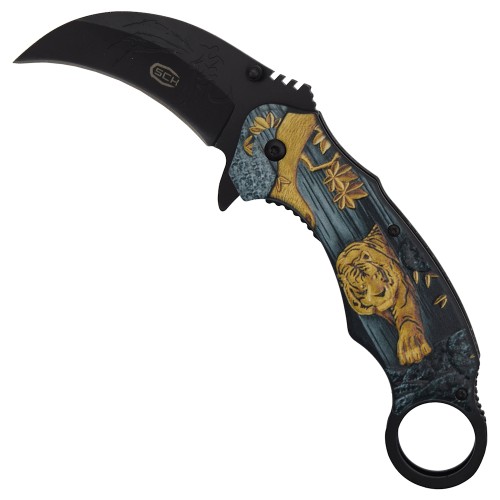 SCK SPRING ASSISTED KARAMBIT FOLDING KNIFE (CW-024)