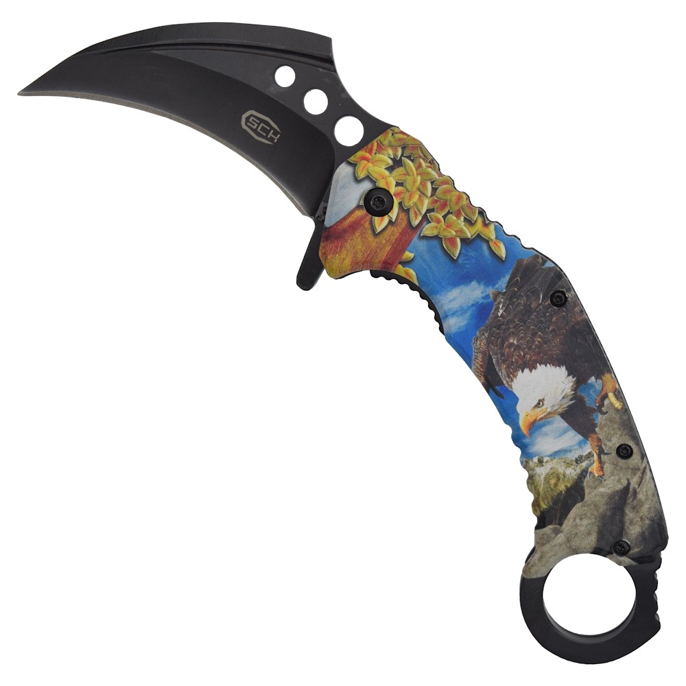 SCK SPRING ASSISTED KARAMBIT FOLDING KNIFE (CW-024-2)
