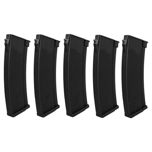 SPECNA ARMS 5x S-MAG HI-CAP MAGAZINES SET 380 ROUNDS FOR J SERIES BLACK (SPE-05-032796)