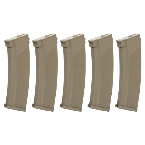 SPECNA ARMS SET 5x CARICATORI HI-CAP S-MAG 380 COLPI PER SERIE J TAN (SPE-05-032797)
