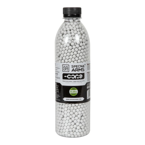SPECNA ARMS BIODEGRADABLE CORE BALL PELLETS 0.25G WHITE 3000 PIECES (SPE-16-02917)