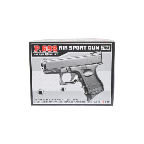 CYMA PISTOLA A MOLLA ECONOMICA P.698 NERO (ZM-08)