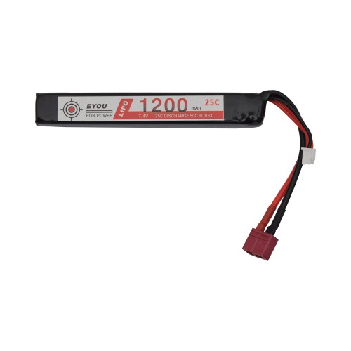 EYOU LI-PO BATTERY 7.4V X 1200MAH 25C STICK DEANS (EY-7.4X1200D)
