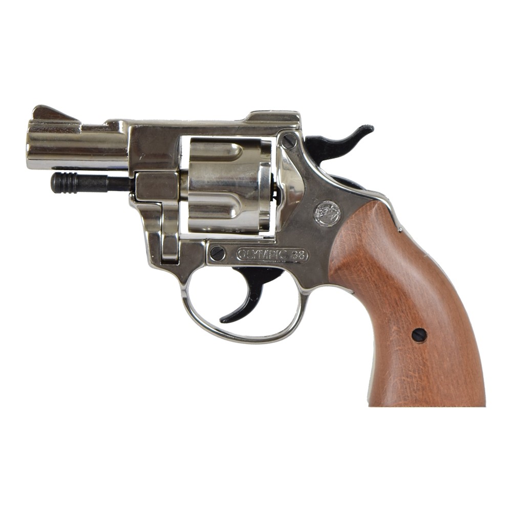 BRUNI BLANK PISTOL TOP FIRING OLYMPIC CALIBER 380 NIKEL (BR-300N)