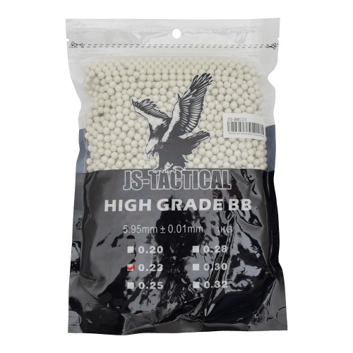 JS-TACTICAL BALL PELLETS 0.23G WHITE (JS-BB0.23)