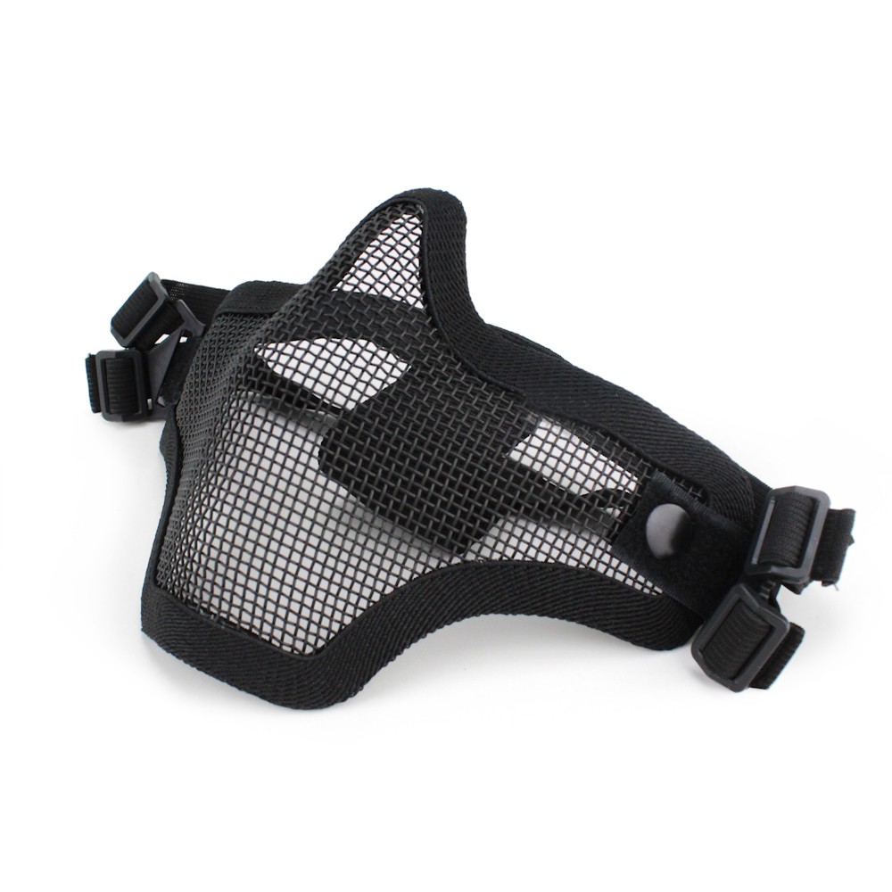 WOSPORT STEEL MESH MASK BLACK (KR001B)