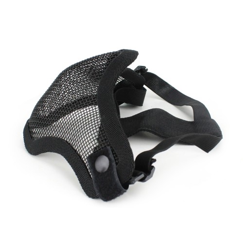 WOSPORT MASCHERA CON RETE METALLICA NERA (KR001B)