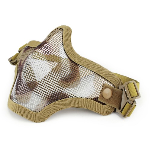 WOSPORT MASCHERA CON RETE METALLICA DESERT (KR001MS)