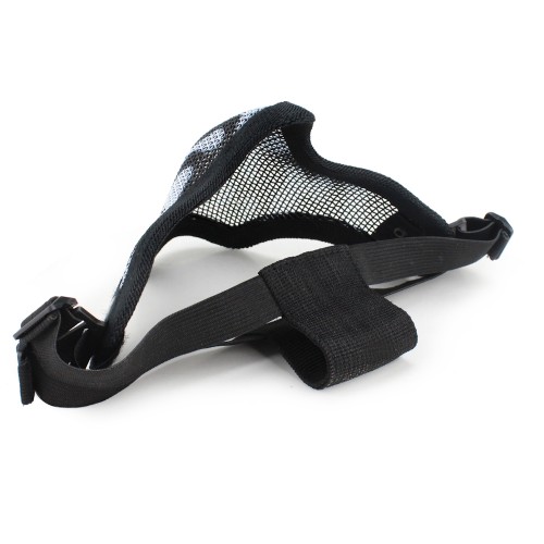 WOSPORT STEEL MESH MASK BLACK/SKULL (KR001BN)