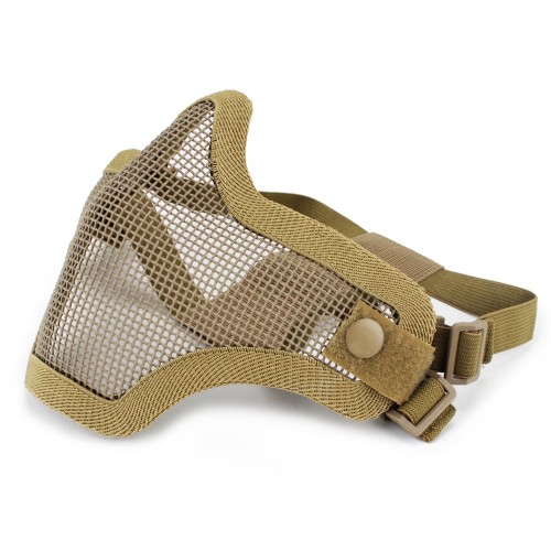 WOSPORT MASCHERA CON RETE METALLICA TAN (KR001T)