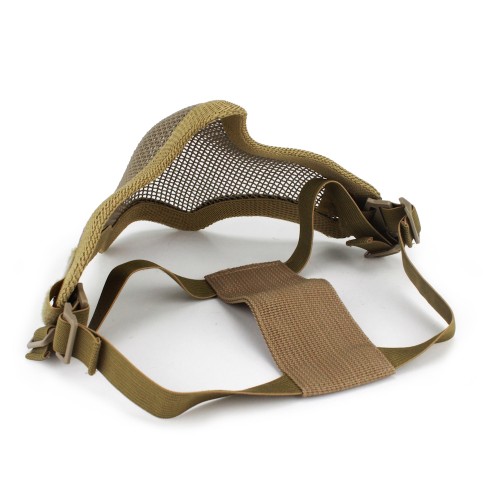 WOSPORT MASCHERA CON RETE METALLICA TAN (KR001T)