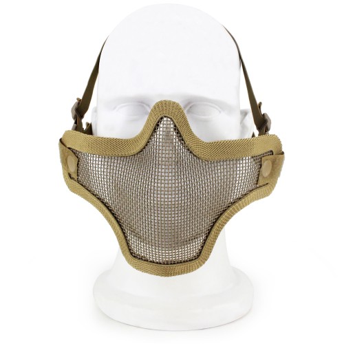 WOSPORT MASCHERA CON RETE METALLICA TAN (KR001T)