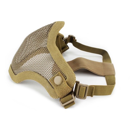 WOSPORT MASCHERA CON RETE METALLICA TAN (KR001T)