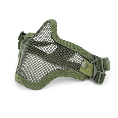 WOSPORT MASCHERA CON RETE METALLICA OLIVE DRAB (KR001V)