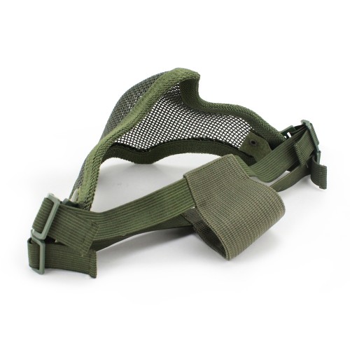 WOSPORT MASCHERA CON RETE METALLICA OLIVE DRAB (KR001V)