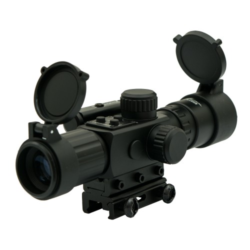 JS-TACTICAL RIFLE SCOPE 30MM LENS 4X ZOOM WITH RED LASER (JS-4X30IR)
