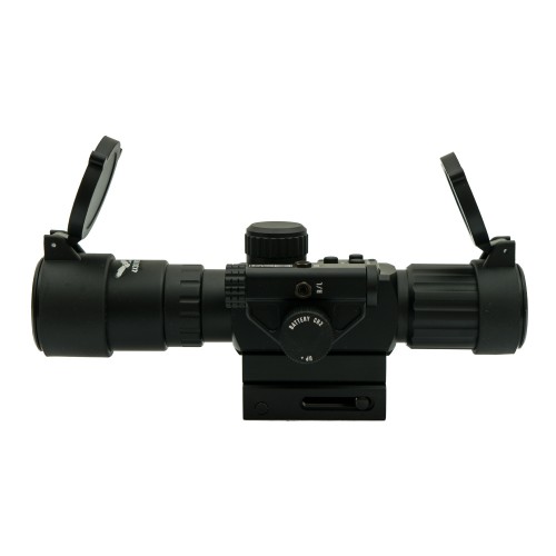 JS-TACTICAL OTTICA COMPATTA LENTE 30MM ZOOM 4X CON LASER ROSSO (JS-4X30IR)