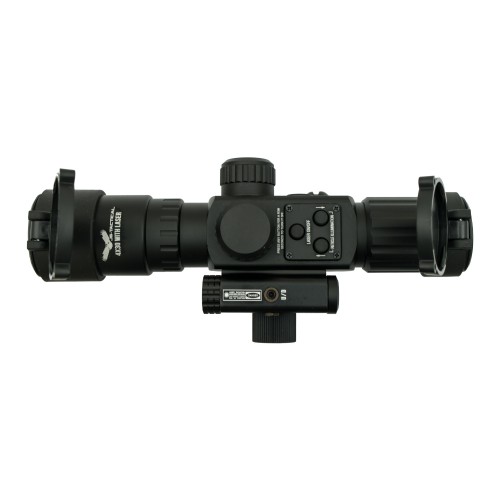 JS-TACTICAL OTTICA COMPATTA LENTE 30MM ZOOM 4X CON LASER ROSSO (JS-4X30IR)