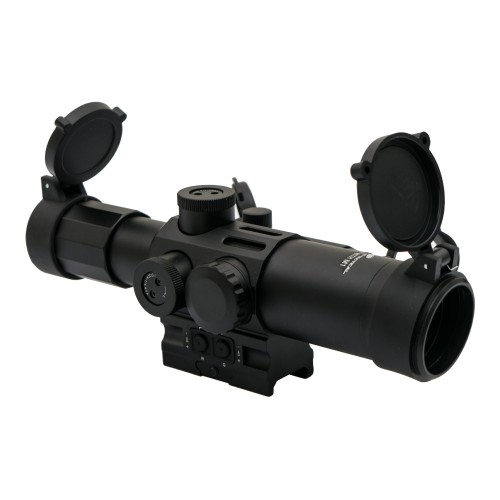 JS-TACTICAL RIFLE SCOPE ZOOM 4x LENS 32mm WITH RED DOT BLACK (JS-4X32M1)