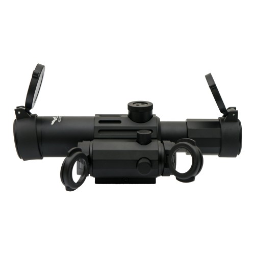 JS-TACTICAL OTTICA ZOOM 4x LENTE 32mm CON RED DOT NERO (JS-4X32M1)