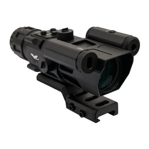 JS-TACTICAL PRISME SCOPE 4X32 WITH RED LASER BLACK (JS-8394)