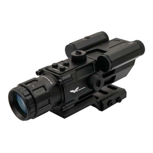 JS-TACTICAL PRISME SCOPE 4X32 WITH RED LASER BLACK (JS-8394)