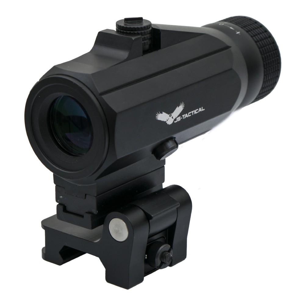 JS-TACTICAL MAGNIFIER 3X WITH FLIP MOUNT BLACK (JS-G34)
