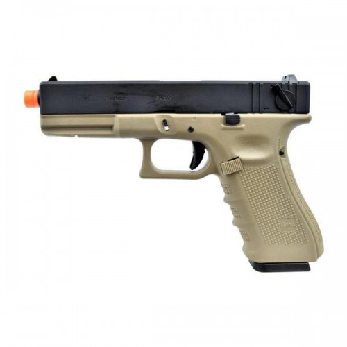 WE GAS PISTOL G-18 GEN4 TAN AND BLACK (W059BT)