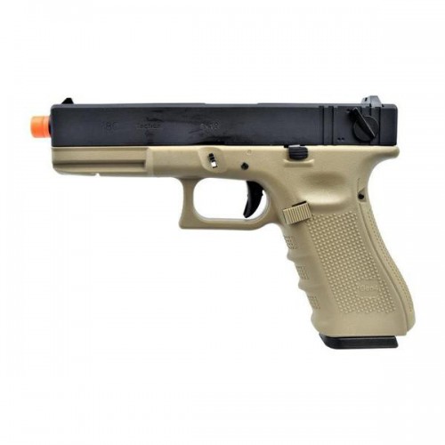 WE PISTOLA A GAS G18 GEN4 TAN E NERA (W059BT)